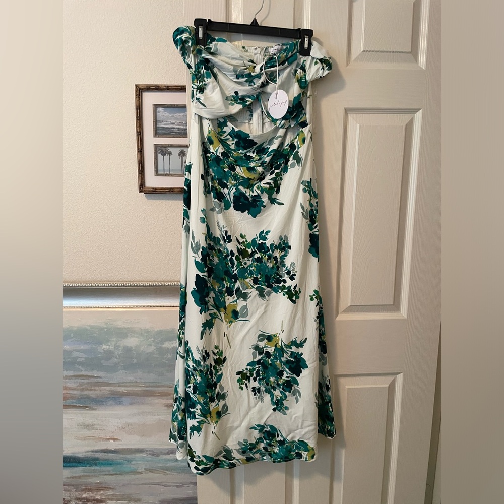 NWT Petal + Pup Floral Strapless Maxi Dress-Sz XL